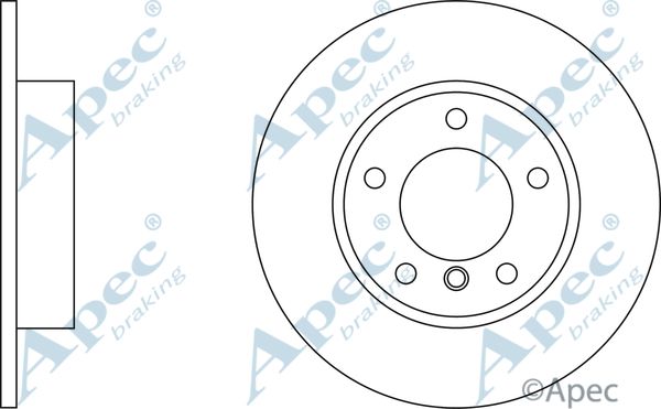 APEC BRAKING Тормозной диск DSK910